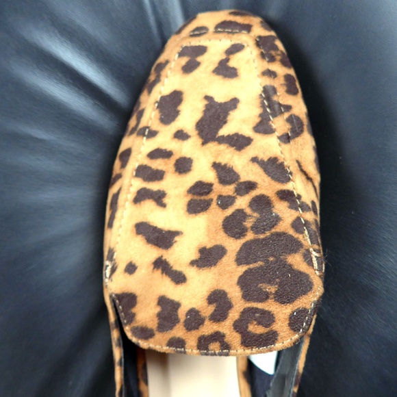 A New Day Women 6 Mabel Microsuede Square Toe Leopard Print Mules - Picture 6 of 13